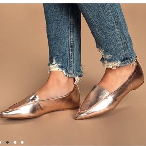 Rose Gold Loafers